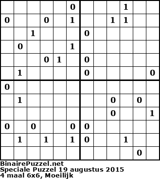 Binaire Puzzel