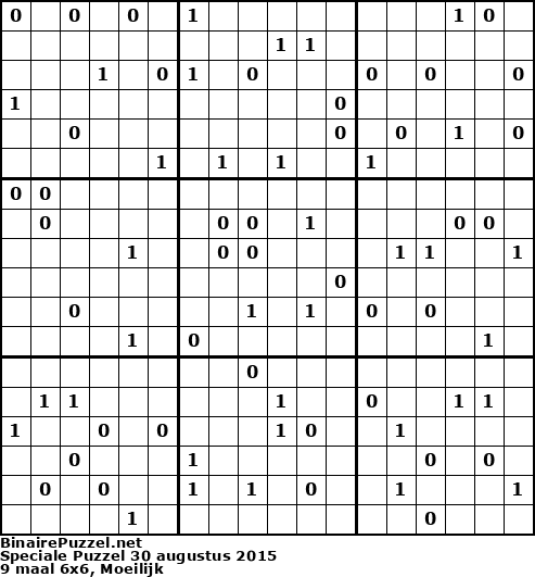 Binaire Puzzel