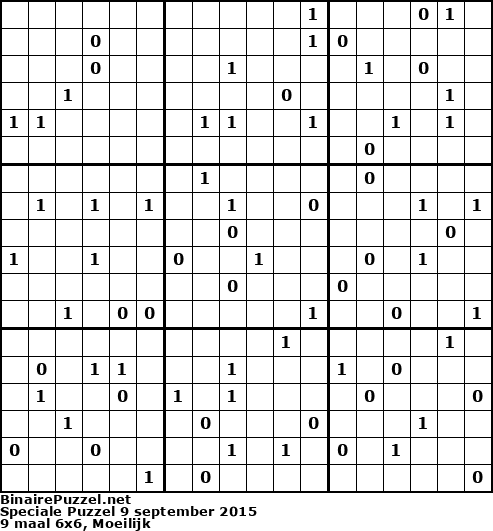 Binaire Puzzel
