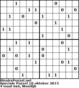 Binaire Puzzel