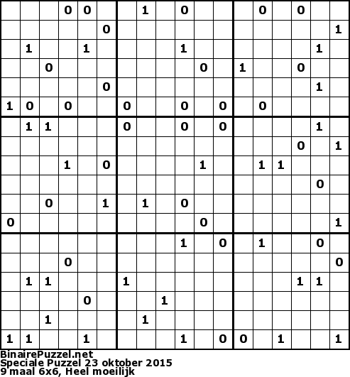 Binaire Puzzel