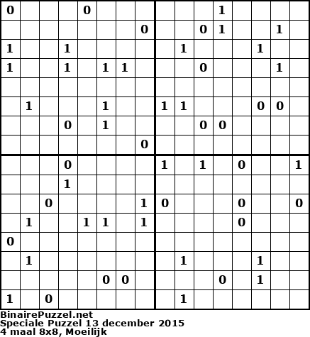 Binaire Puzzel