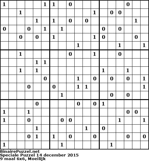 Binaire Puzzel