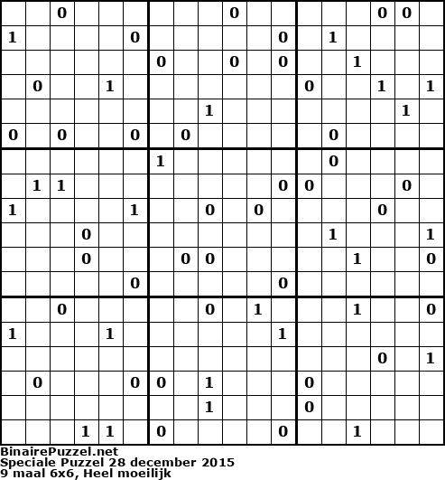 Binaire Puzzel
