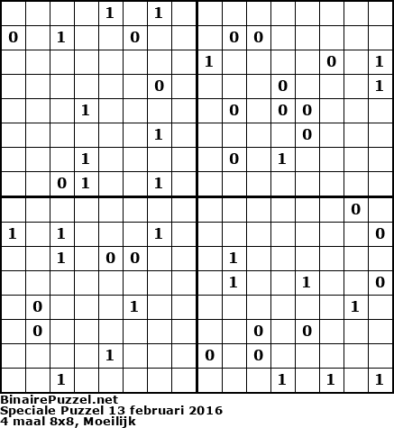 Binaire Puzzel