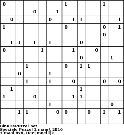 Binaire Puzzel