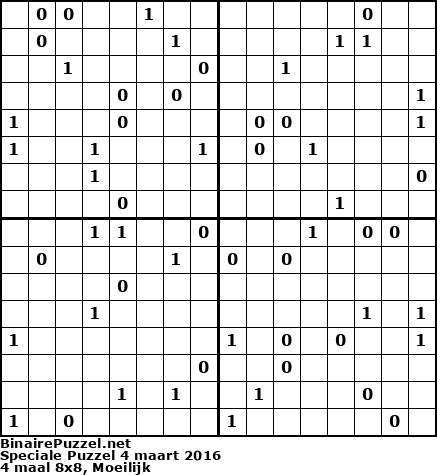 Binaire Puzzel