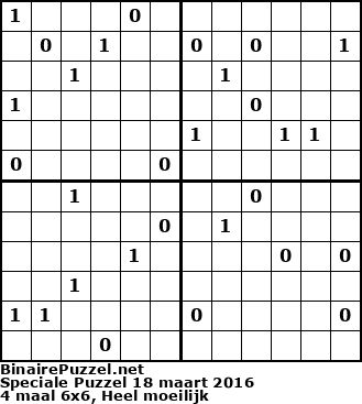 Binaire Puzzel