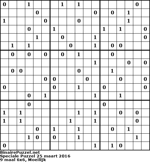 Binaire Puzzel