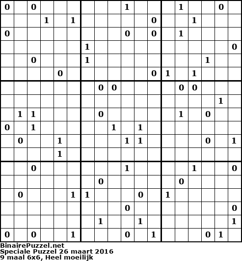 Binaire Puzzel