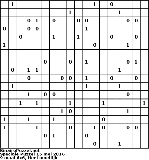 Binaire Puzzel