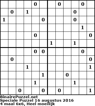 Binaire Puzzel
