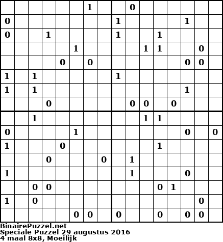 Binaire Puzzel