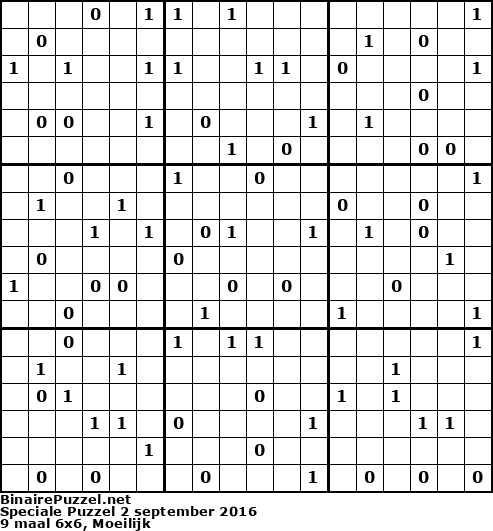 Binaire Puzzel