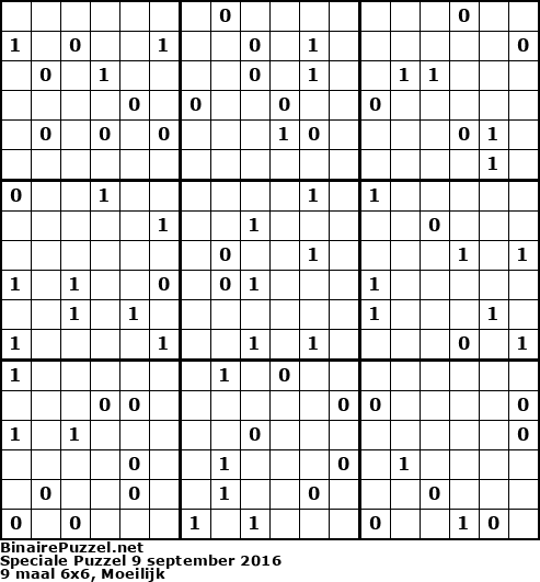 Binaire Puzzel