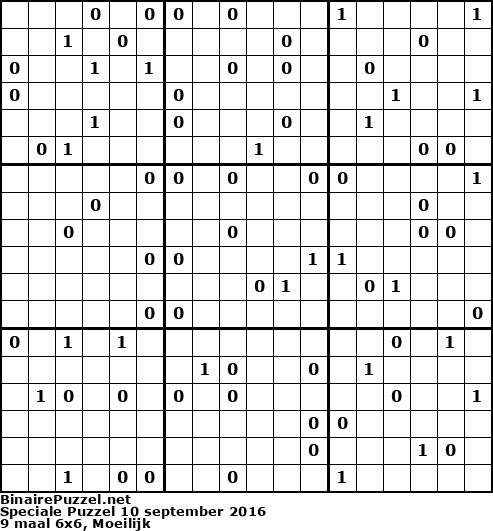 Binaire Puzzel