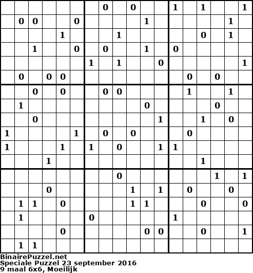 Binaire Puzzel