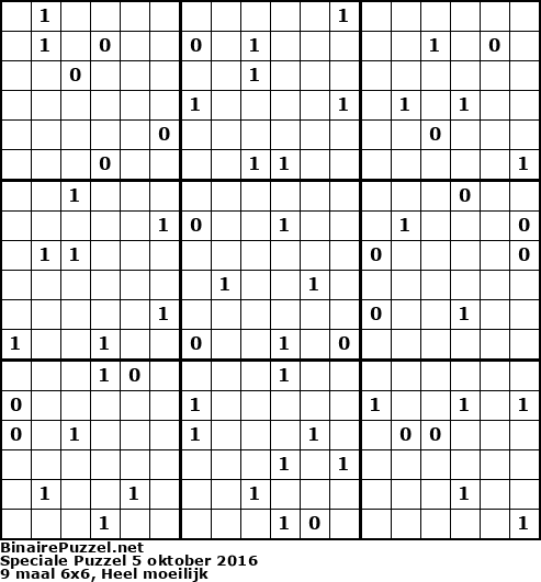 Binaire Puzzel