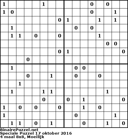 Binaire Puzzel