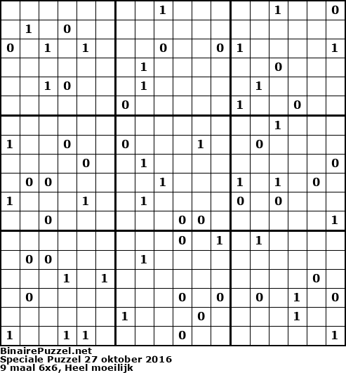 Binaire Puzzel