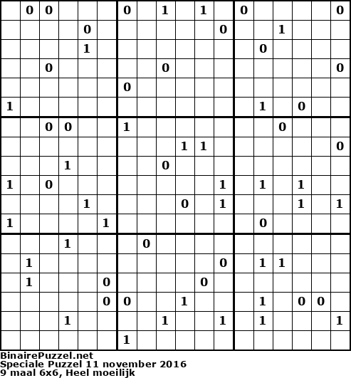 Binaire Puzzel