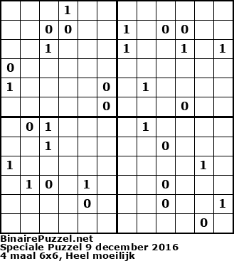 Binaire Puzzel