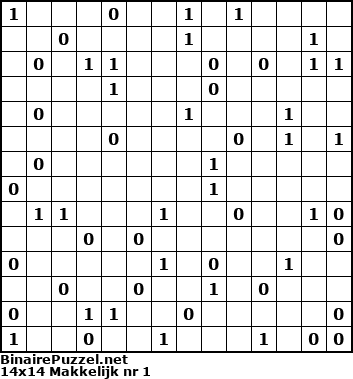 Binaire Puzzel