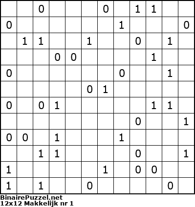 Binaire Puzzel