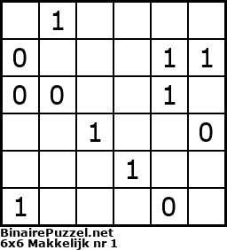 Binaire Puzzel