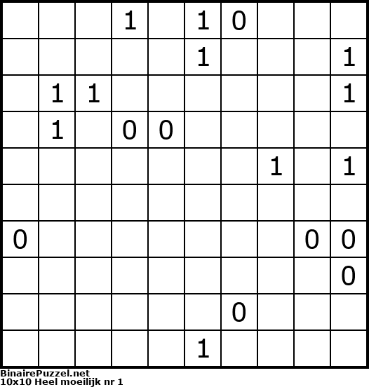 Binaire Puzzel